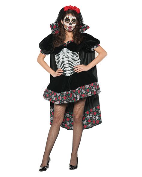 Day Of The Dead Senorita Costume For Halloween Horror