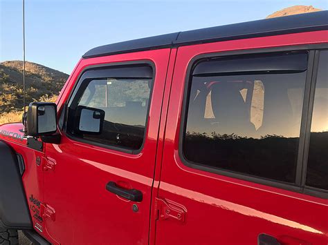 Egr In Channel Style Window Visors For 18 22 Jeep Wrangler Jl Unlimited