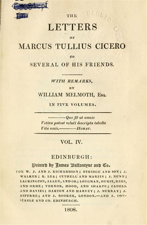 Letters of Marcus Tullius Cicero: Insights into Ancient Rome