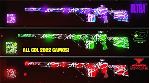 ALL NEW CDL 2022 CAMOS SHOWN In NEW VANGUARD UPDATE Call Of Duty