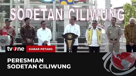 Presiden Jokowi Resmikan Sodetan Ciliwung Kabar Petang TvOne YouTube