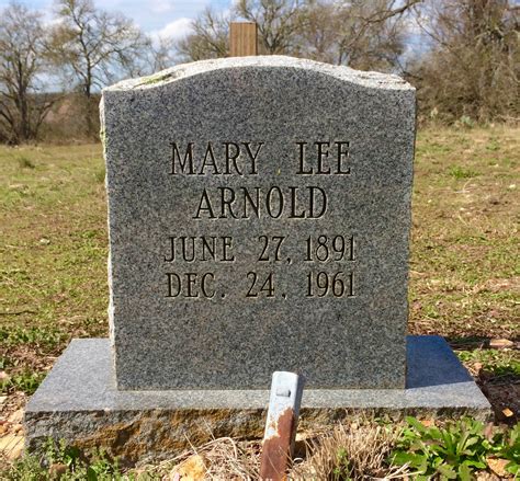 Mary Lee Hill Arnold Find A Grave Memorial