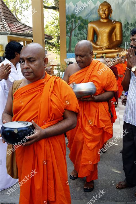 Hundreds Sri Lankan Buddhist Monks Go Editorial Stock Photo Stock