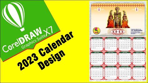 Designing A Beautiful Calendar For The Year 2023 Using CorelDraw