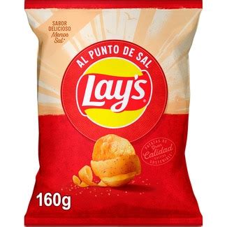 Patatas Fritas Al Punto De Sal Sin Gluten Bolsa 160 G LAY S