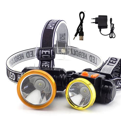 High Powerful Led Headlamp Frontal Flashlight Torch Rechargeable