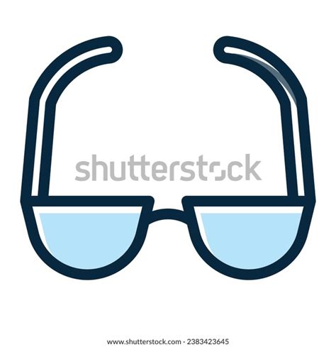 Reading Glasses Vector Thick Line Filled Stock Vector Royalty Free