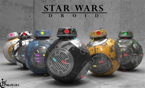 ArtStation - BB-9E Star Wars droid Low-poly 3D model by Aj Alhejaj