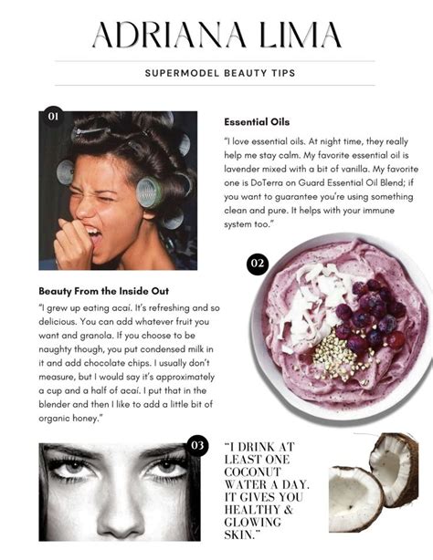 Supermodel Beauty Tips E Book Guide Skincare Aesthetic With Hailey