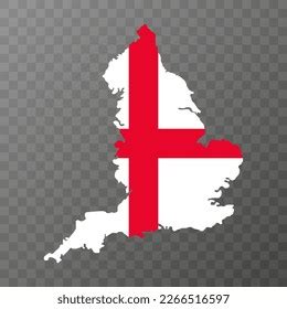 England Uk Region Map Vector Illustration Stock Vector Royalty Free