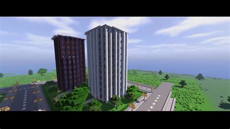 Budowle W Minecraft Projekt Miasto Wierzowce Biurowe Youtube