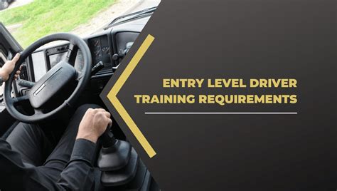 Entry Level Driver Training Requirements Infinit I