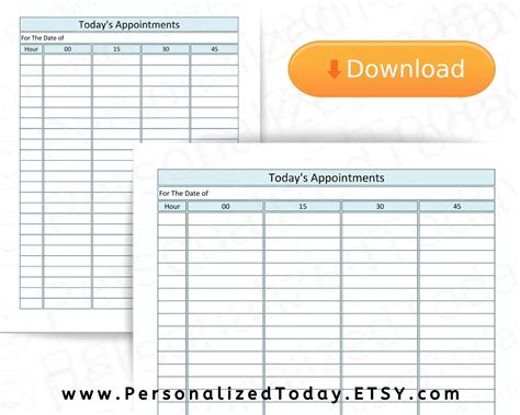 15 Minute Increments Schedule Printable 24 Hours Example Calendar Printable