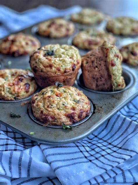 Savory Cheesy Zucchini Muffins Sweet Savory And Steph