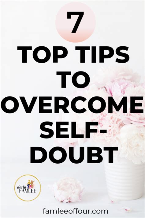 Kick Self Doubt To The Curb With These 7 Top Tips Famlee Of Four