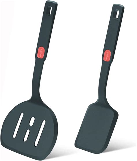 Silicone Turner Spatula Set Vovoly Kitchen Spatulas For Nonstick