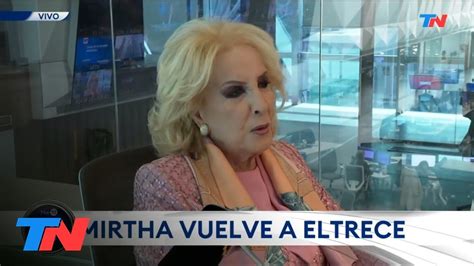 Mirtha LEGRAND Vuelve A Canal 13 En Septiembre Estoy Muy Contenta De