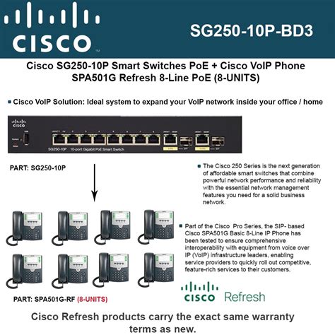 Cisco Sg P Gigabit Smart Switch Poe W Ip Phone Spa G