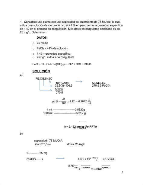 Ejercicios Resueltos De Coagulacion Y Floculacion Pdfcoffee Hot Sex