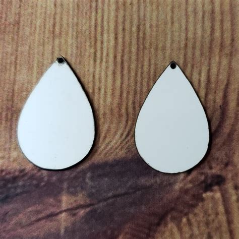 1 7 Teardrop Earring Sublimation Blank Earring Etsy