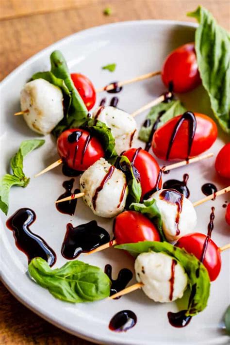 Caprese Salad Skewers Appetizer The Food Charlatan