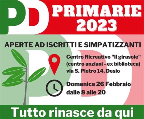 Primarie 2023 Del Partito Democratico Tutte Le Informazioni Su Come E