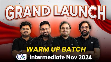 WARM UP BATCH CA Intermediate Nov24 CA Kishan Kumar CA CS Shantam