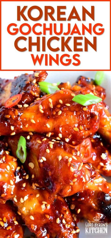 Korean Gochujang Chicken Wings Lord Byrons Kitchen