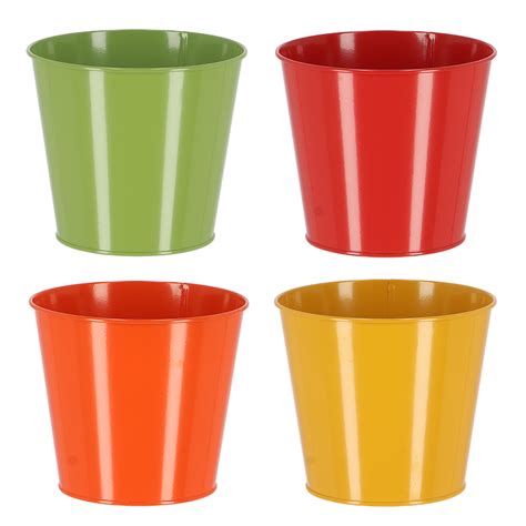 Shades Of Nature Flower Pot Asst Colors Esschert Design Usa