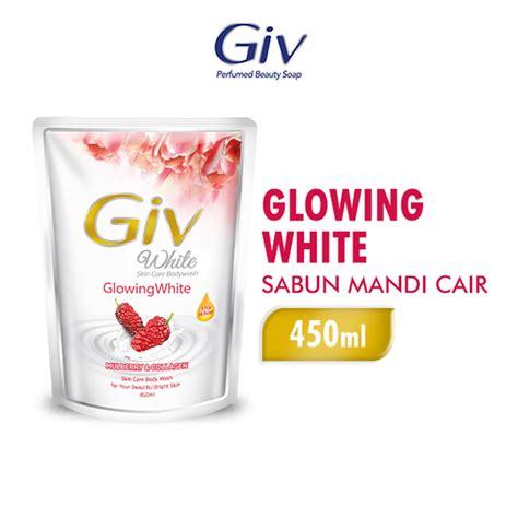 Jual Giv Glowing White Sabun Mandi Cair Mulberry Collagen Ml