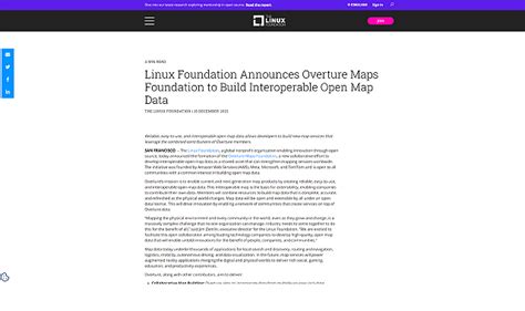 AWSMetaMicrosoftらが主導オープンマップデータを共同開発するOverture Maps Foundationを設立