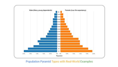 Population Pyramid Types with Real-World Examples