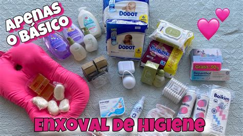 ENXOVAL DE HIGIENE DA BEBÊ SÓ O BÁSICO YouTube