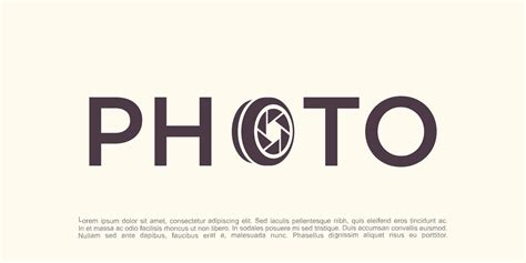 Lens Of Photography Logo Design Vector Template. Modern Design. Lens Logo. Vector Illustration ...