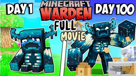 I Survived 100 DAYS As A WARDEN In HARDCORE Minecraft Hindi FULL