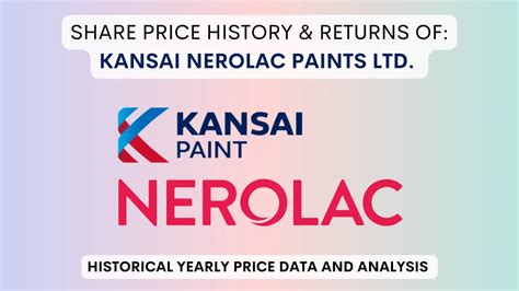 Kansai Nerolac Paints Share Price History (1990 To 2025)