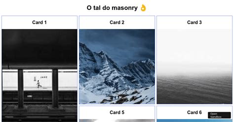 O Tal Do Masonry Codesandbox