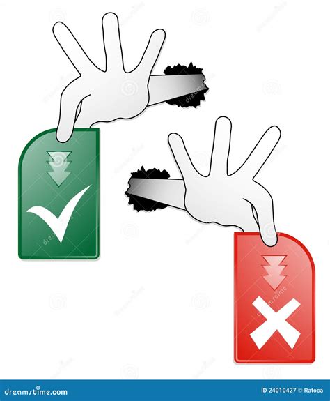 Two Signs Stock Vector Illustration Of Contest Hand 24010427