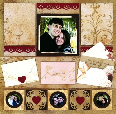 Scrapbook Ideas for Couples – Inspiration: Letters to Juliet - Mosaic Moments Page Layout System