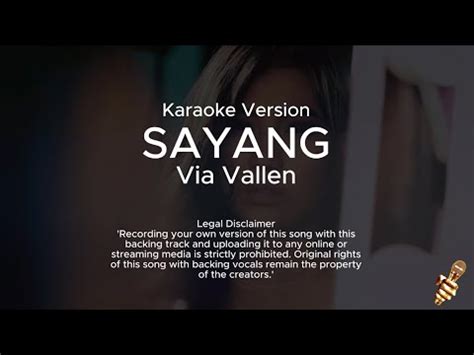 Via Vallen Sayang Karaoke Version Youtube