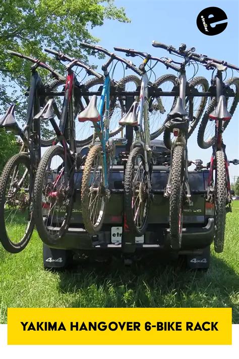 Yakima Hangover Bike Rack For 6 Mountain Bikes 2 Hitches Tilting