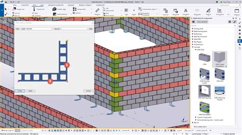 Tekla Structures Masonry Tutorials Lesson 3 Youtube