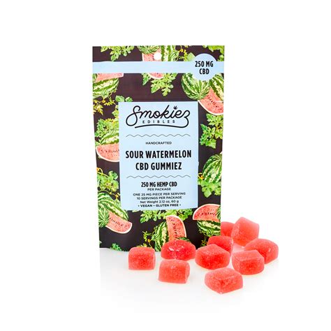 Sour Watermelon 10pk 100mg Delta 8 Smokiez Delta 8 Gummiez Jane