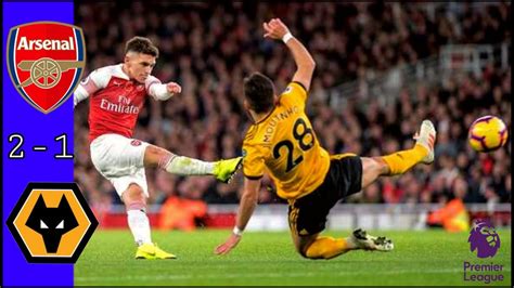 Arsenal Vs Wolves 2 1 Football Highlights Today YouTube