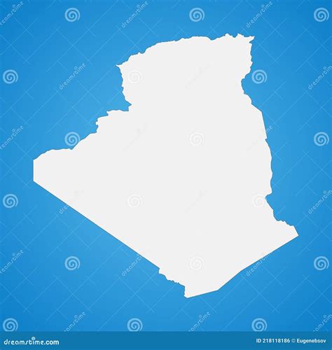 Map Pin With Detailed Map Of Algeria And Neighboring Countries Vector