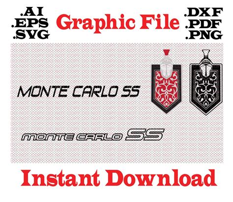 Monte Carlo File Pack Clip Art Eps Svg Ai Pdf Png Dxf Etsy