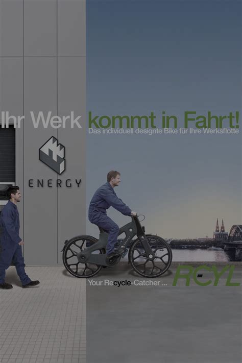 Fahrräder aus recyceltem Kunststoff RCYL Broschüre Werksflotte