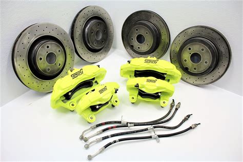 2018 2021 SUBARU WRX STI 6 POT FRONT REAR BREMBO BRAKE CALIPERS KIT