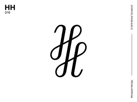 HH Monogram by Michal Tomašovič #monogram #logo #lettermark #design ...