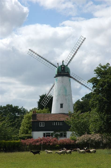 Charming Lacey Green Windmill